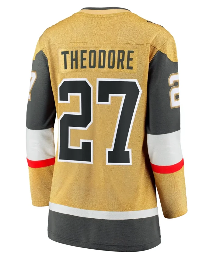 Shea Theodore Vegas Golden Knights Women Fanatics Home Breakaway Jersey - Gold