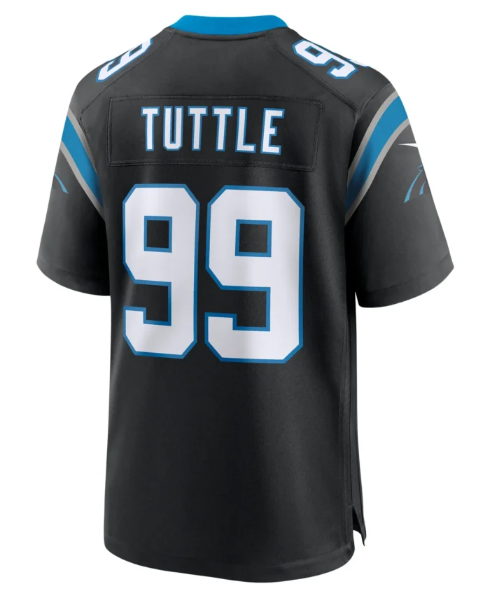 Shy Tuttle Carolina Panthers  Game Jersey -  Black
