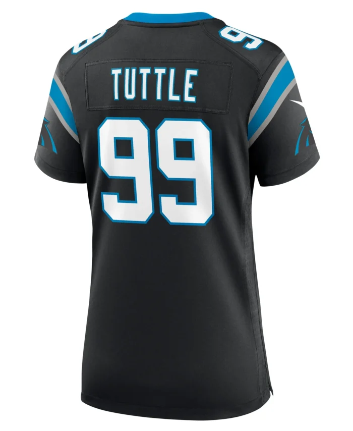 Shy Tuttle Carolina Panthers Women's  Game Jersey -  Black