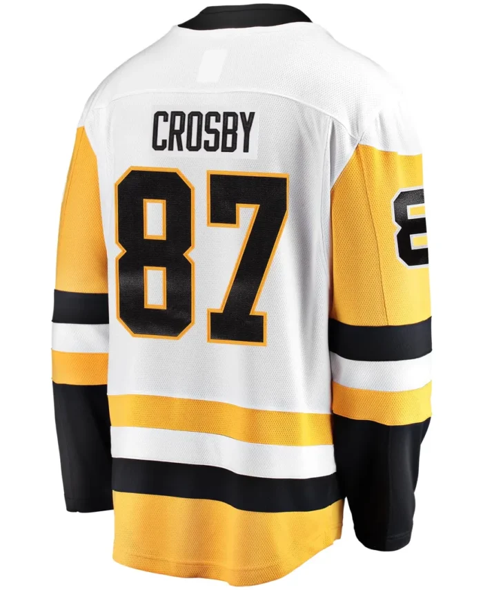 Sidney Crosby Pittsburgh Penguins Fanatics Captain Away Premier Breakaway Player Jersey - White