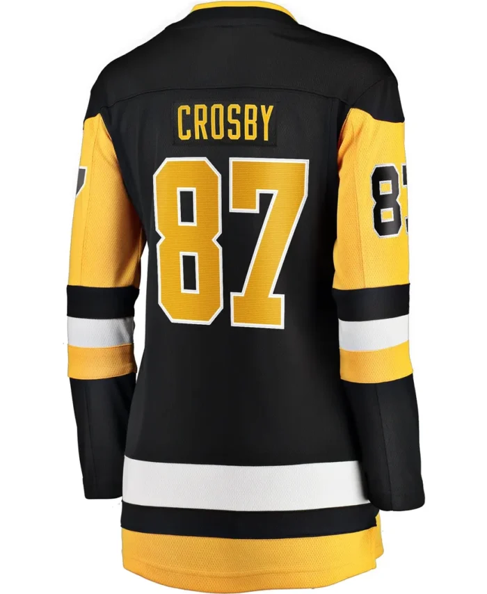 Sidney Crosby Pittsburgh Penguins Fanatics Women Captain Patch Home Breakaway Jersey - Black