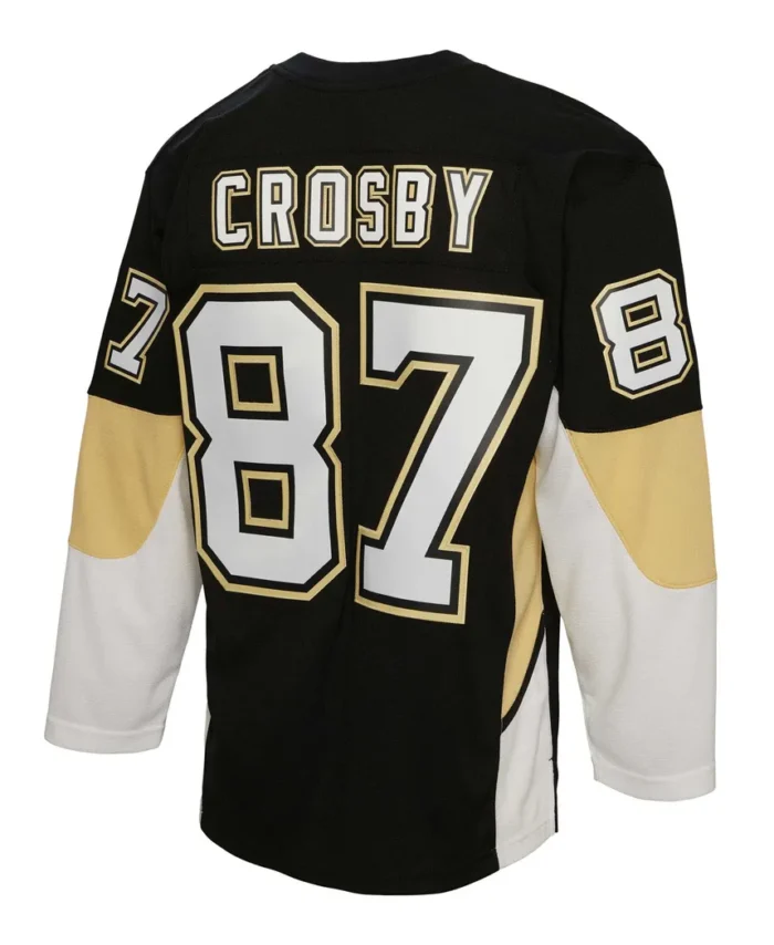 Sidney Crosby Pittsburgh Penguins Mitchell Ness Captain Patch 2008/09 Blue Line Player Jersey - Black