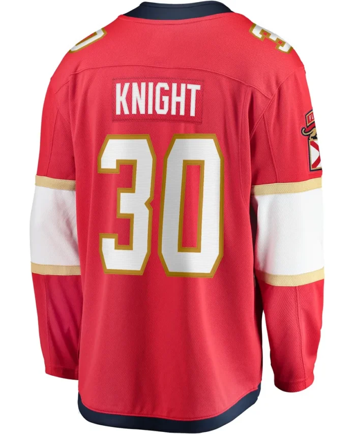 Spencer Knight Florida Panthers Fanatics Home Breakaway Replica Jersey - Red