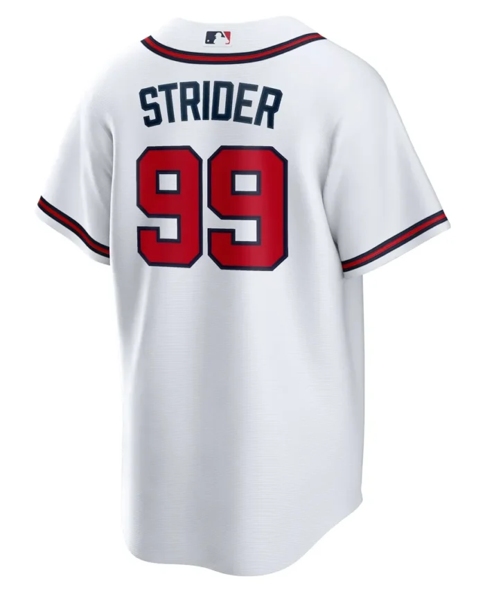 Spencer Strider Atlanta Braves Replica Player Jersey - White