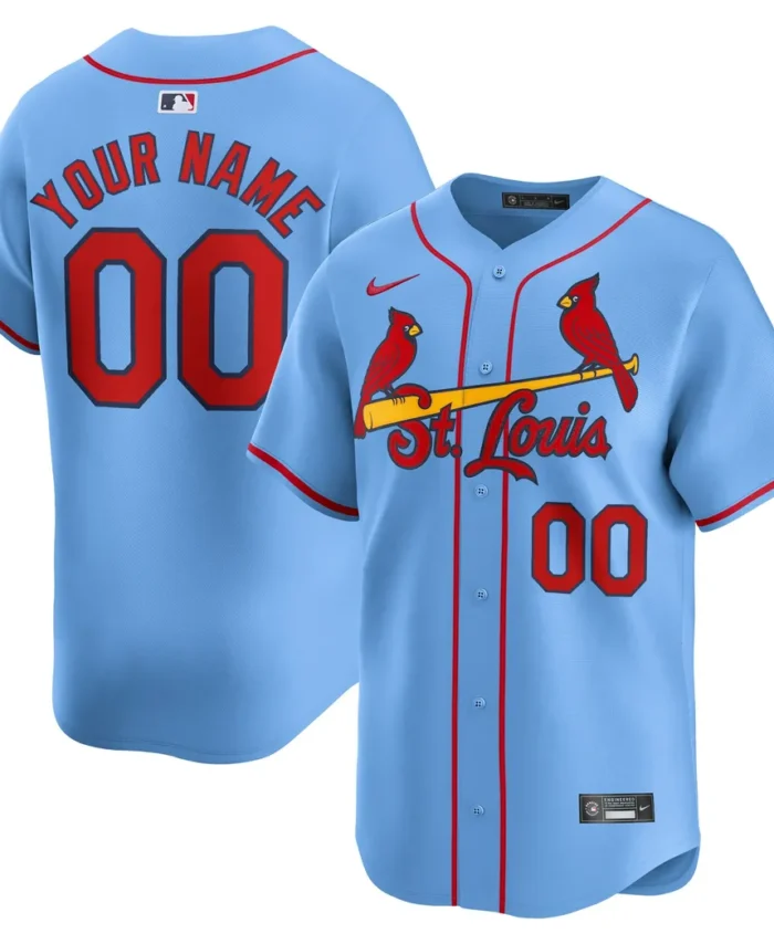 St. Louis Cardinals  Alternate Limited Custom Jersey- Light Blue