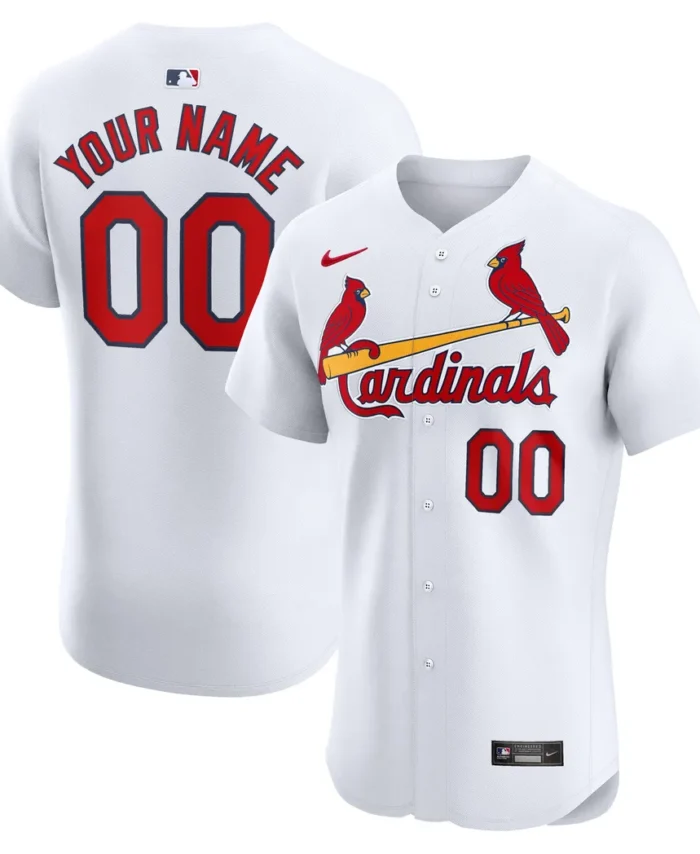 St. Louis Cardinals Home Elite Custom Jersey - White