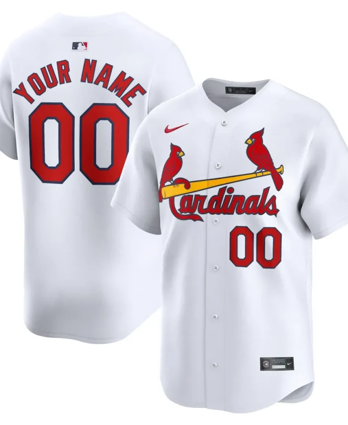 St. Louis Cardinals Home Limited Custom Jersey - White