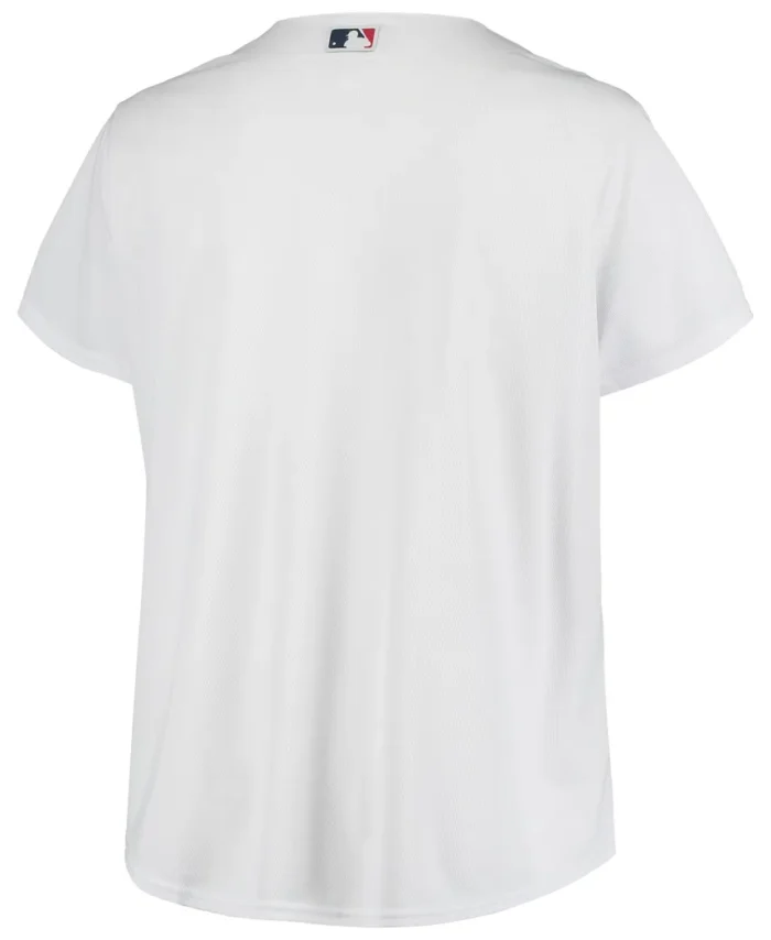 St. Louis Cardinals Women Plus Size Home Replica Team Jersey- White