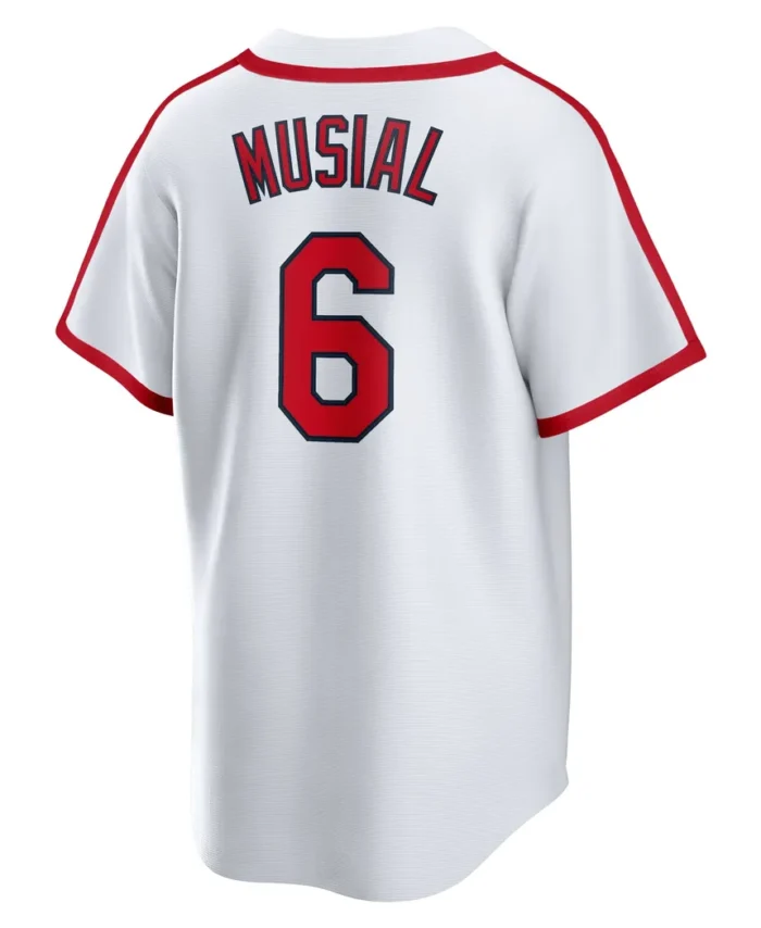 Stan Musial St. Louis Cardinals Home Cooperstown Collection Player Jersey - White