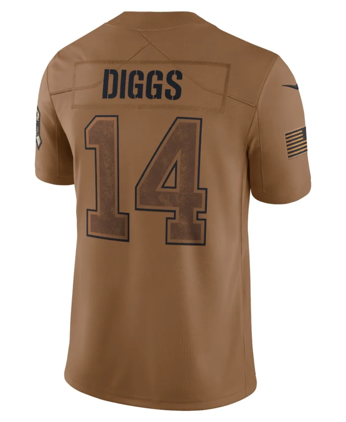 Stefon Diggs Buffalo Bills Salute To Service Limited Jersey - Brown