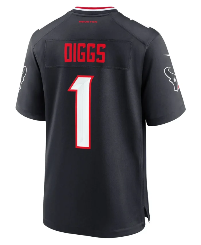 Stefon Diggs Houston Texans Game Jersey - Navy