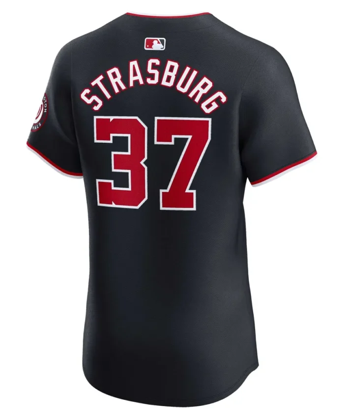 Stephen Strasburg Washington Nationals Alternate Elite Player Jersey - Navy