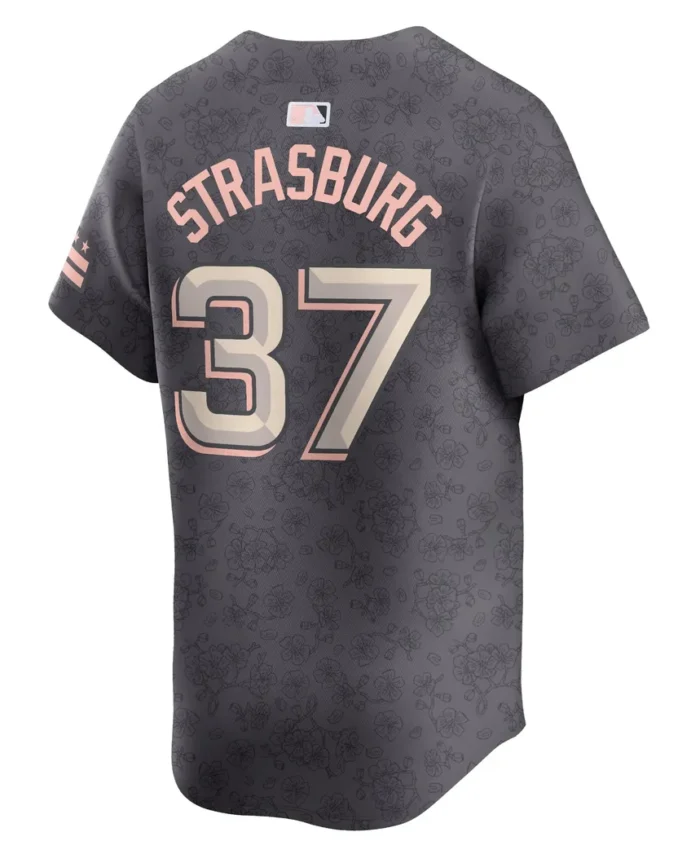 Stephen Strasburg Washington Nationals City Connect Limited Player Jersey - Charcoal