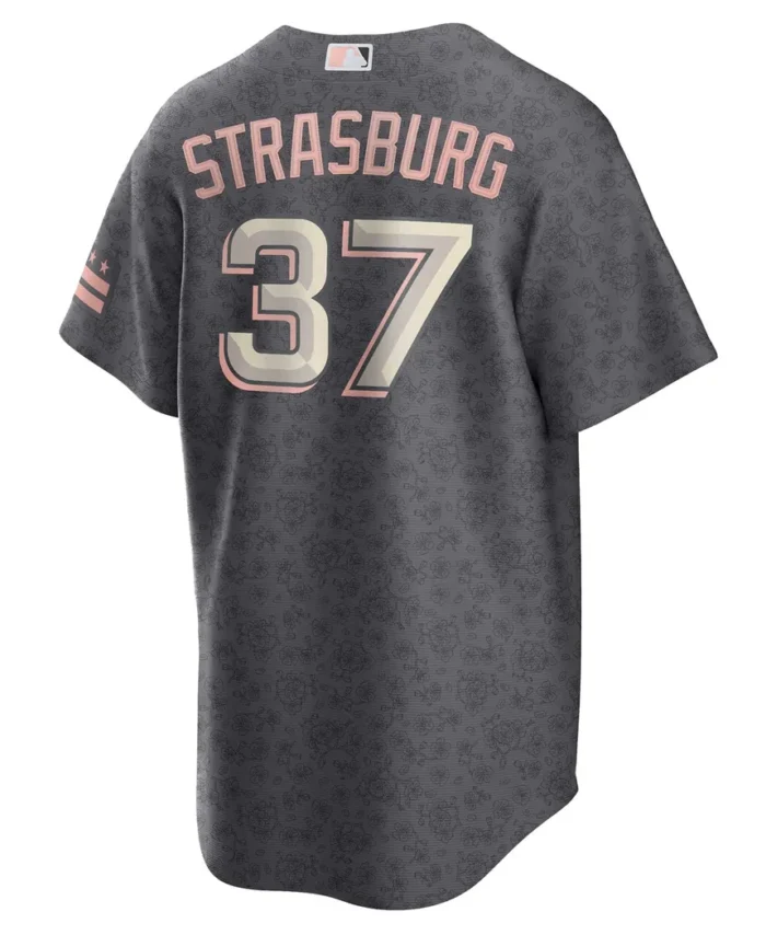 Stephen Strasburg Washington Nationals City Connect Replica Player Jersey - Gray