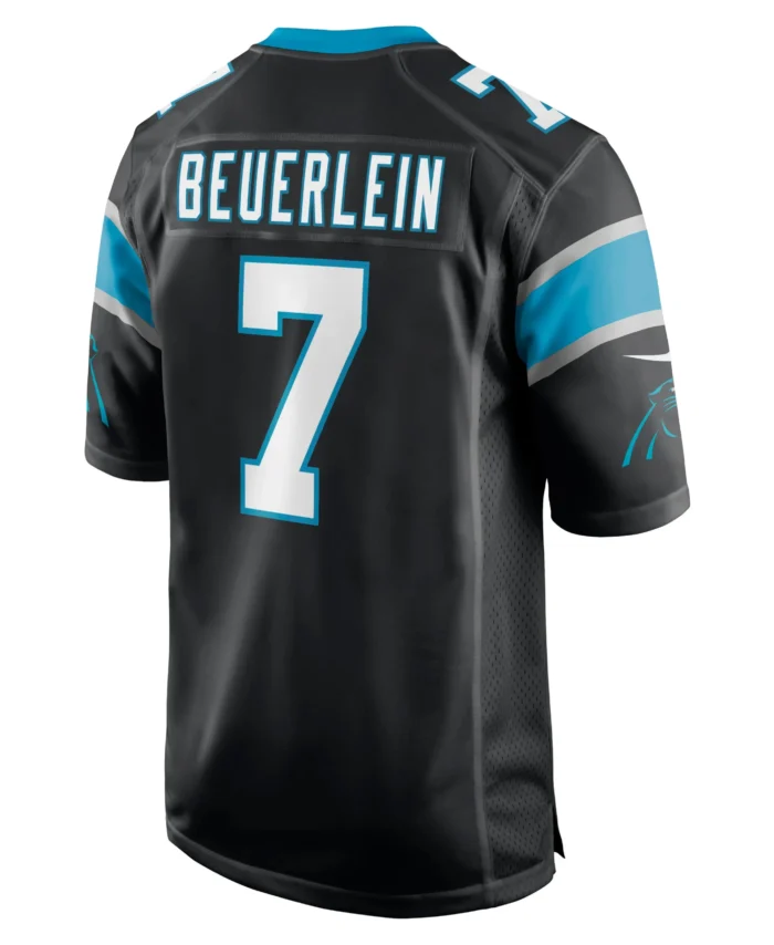 Steve Beuerlein Carolina Panthers Retired Player Jersey - Black