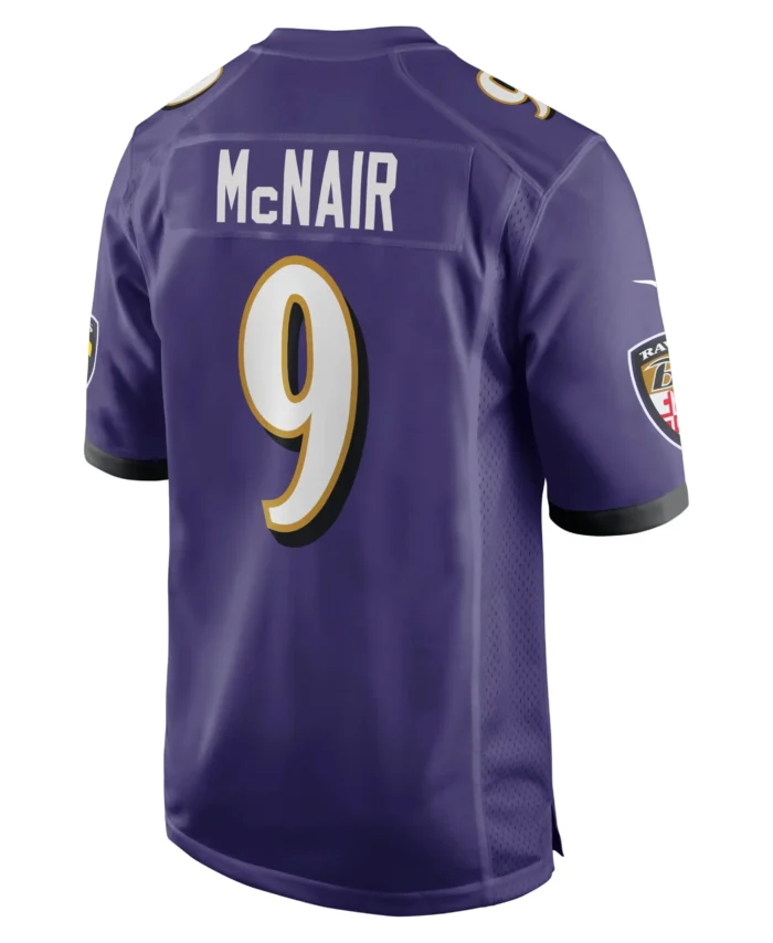 Steve McNair Baltimore Ravens Game Retired Player Jersey - Purple