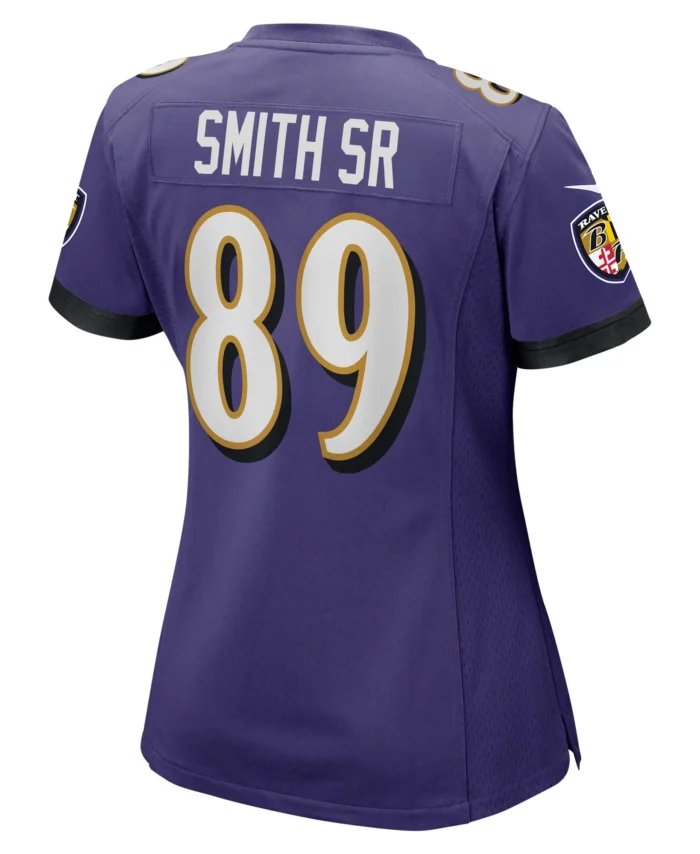 Steve Smith Sr. Baltimore Ravens Women's Retired Player Game Jersey - Purple