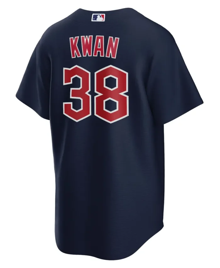 Steven Kwan Cleveland Guardians Alternate Replica Jersey - Navy