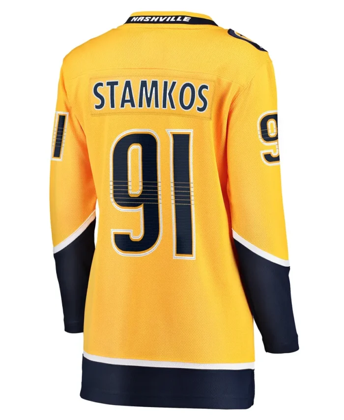 Steven Stamkos Nashville Predators Fanatics Women Home Premier Breakaway Player Jersey - Gold