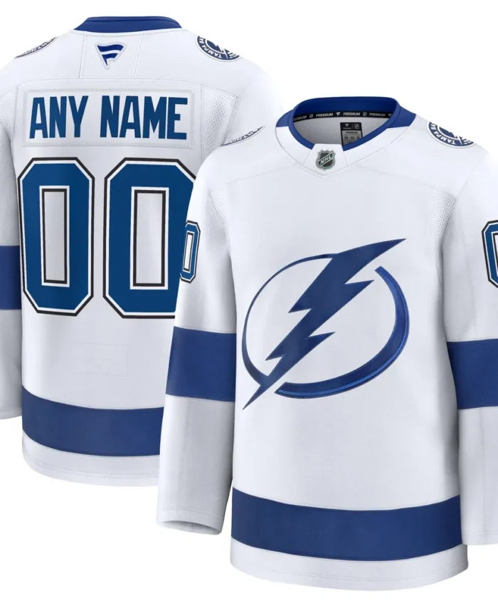 Tampa Bay Lightning Fanatics Away Premium Custom Jersey - White