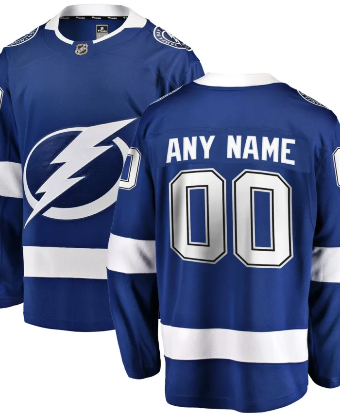 Tampa Bay Lightning Fanatics Home Breakaway Custom Jersey - Blue