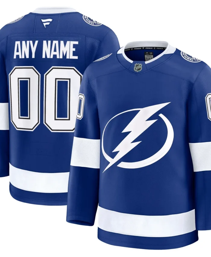 Tampa Bay Lightning Fanatics Home Premium Custom Jersey - Blue