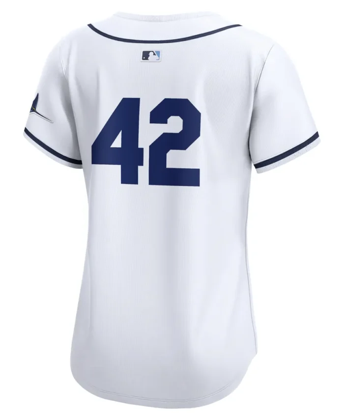 Tampa Bay Rays Women 2024 Jackie Robinson Day Home Limited Jersey?- White