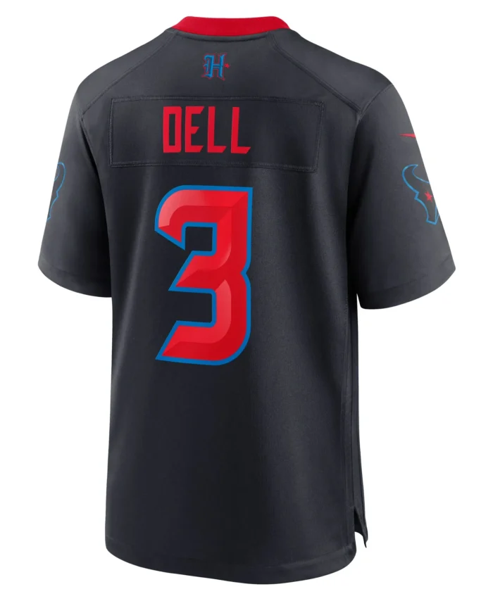 Tank Dell Houston Texans 2nd Alternate Game Jersey -  Navy