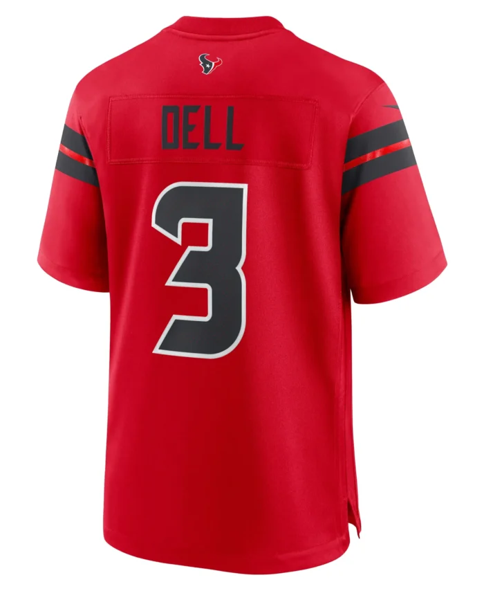 Tank Dell Houston Texans Alternate Game Jersey -  Red