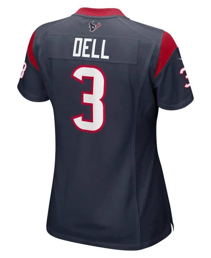 Tank Dell Houston Texans Women's Player Game Jersey - Navy