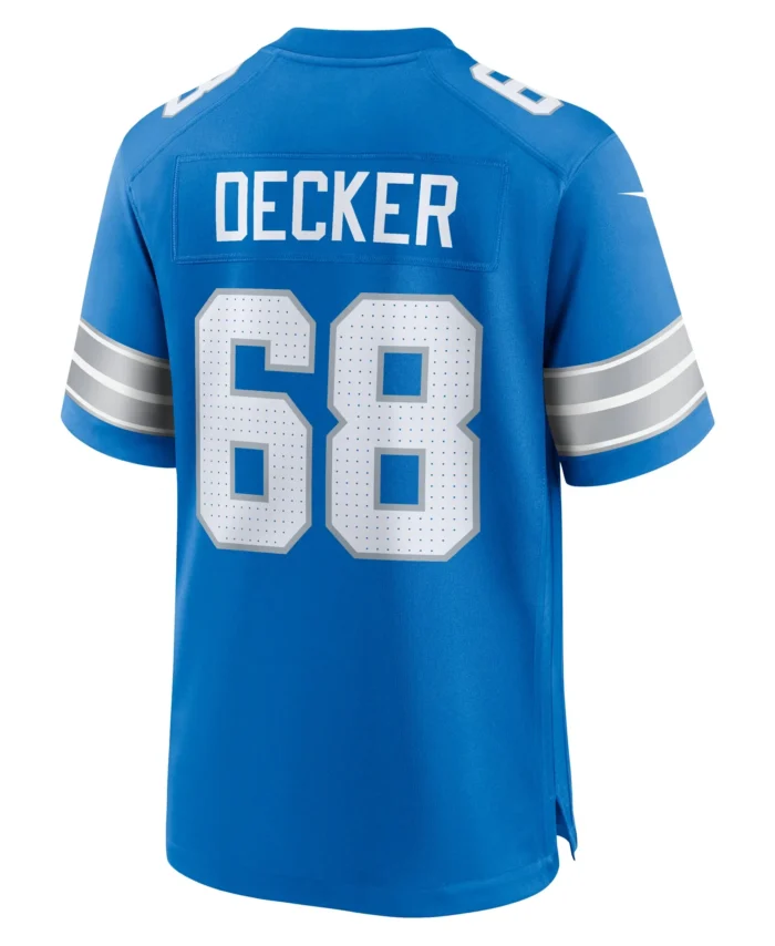 Taylor Decker Detroit Lions Team Game Jersey -  Blue