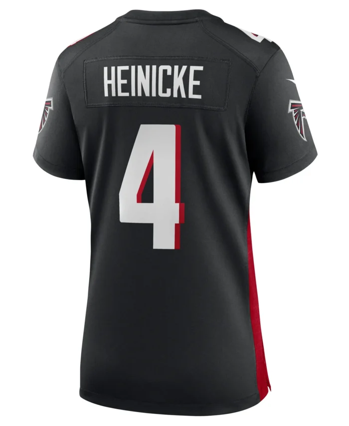 Taylor Heinicke Atlanta Falcons Women's Game Player Jersey - Black