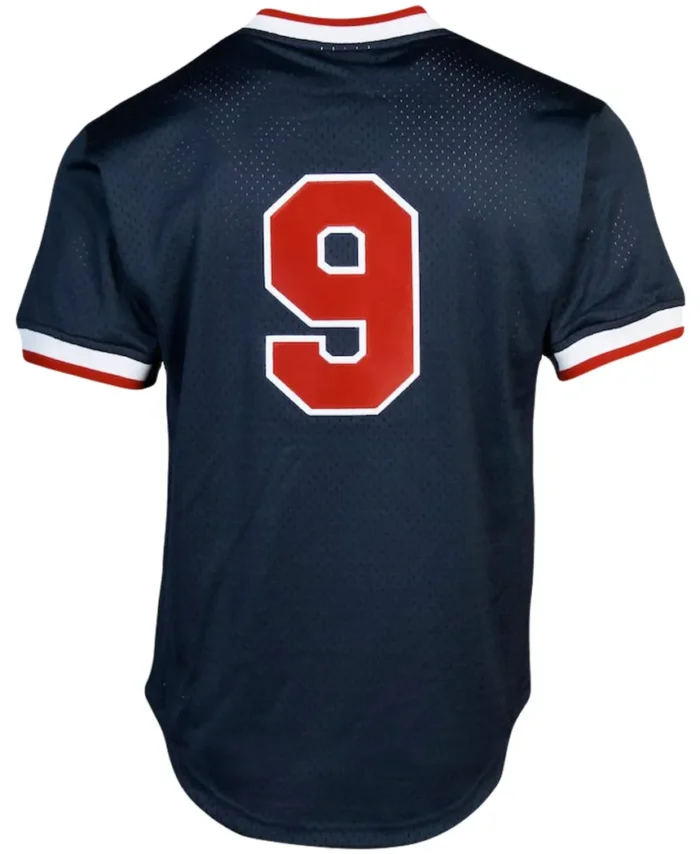 Ted Williams Boston Red Sox Mitchell Ness Cooperstown Collection Big Tall Mesh Batting Practice Jersey - Navy