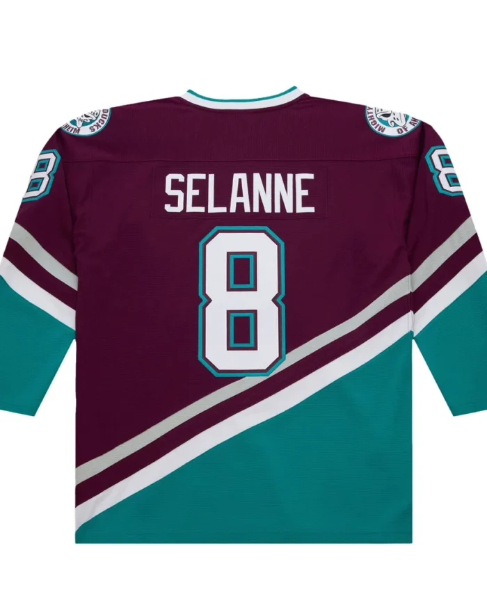 Teemu Selanne Anaheim Ducks 1996-97 Power Play Jersey - Purple