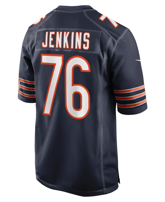 Teven Jenkins Chicago Bears Game Jersey - Navy