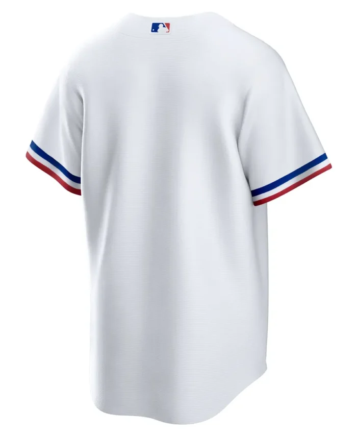 Texas Rangers Home Blank Replica Jersey - White