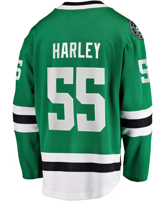 Thomas Harley Dallas Stars Fanatics Home Premier Breakaway Player Jersey - Kelly Green