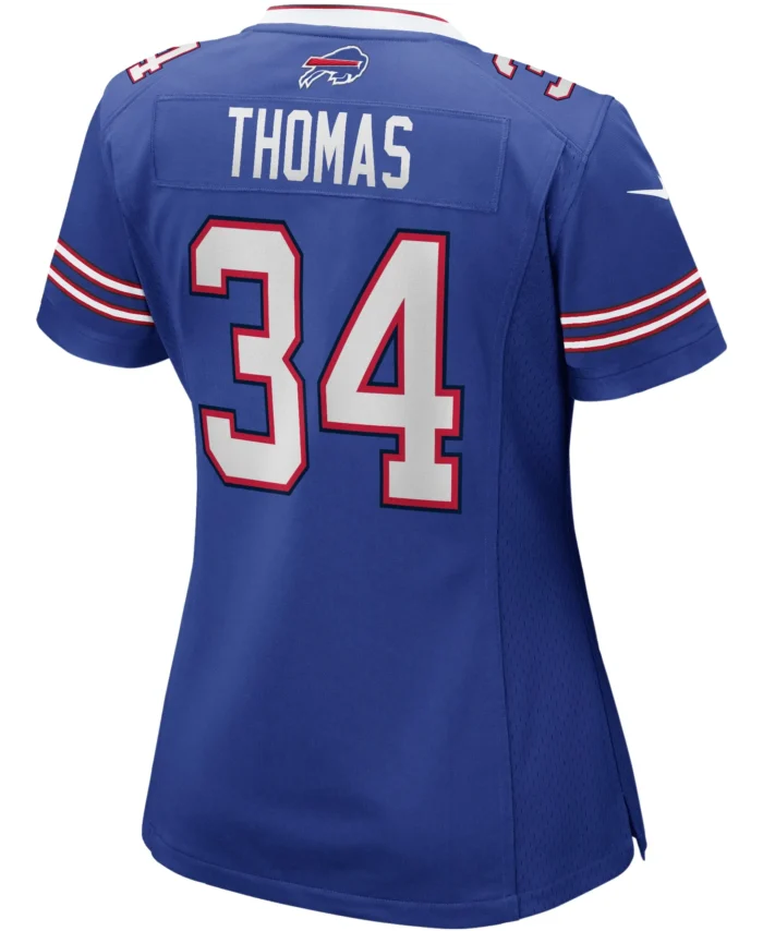 Thurman Thomas Buffalo Bills Women's Game Retired Player Jersey - Royal