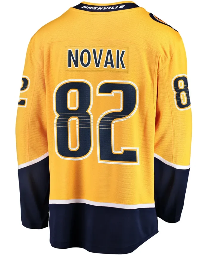 Tommy Novak Nashville Predators Fanatics Home Breakaway Jersey - Gold