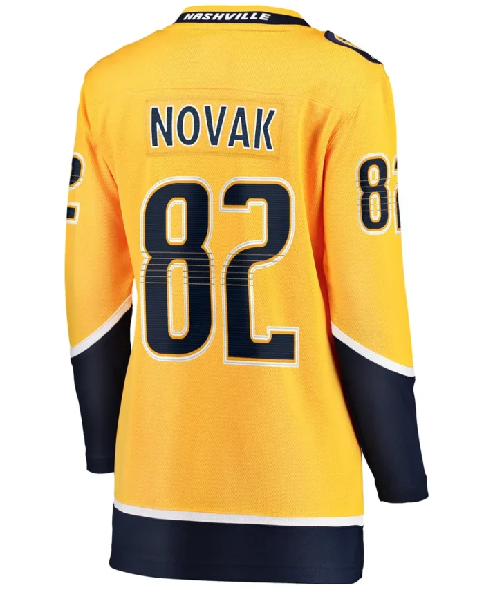 Tommy Novak Nashville Predators Fanatics Women Home Breakaway Player Jersey - Gold