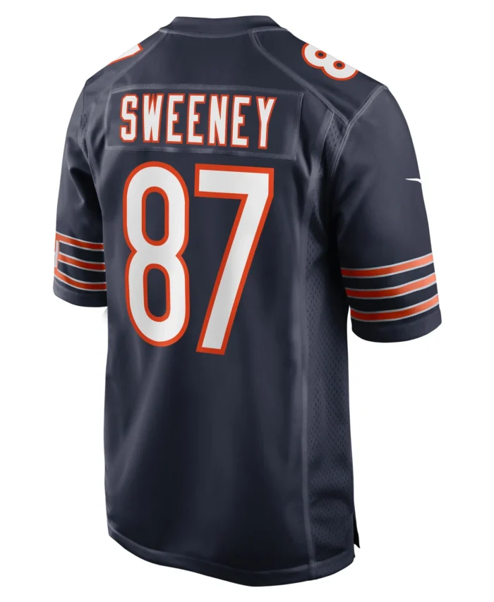 Tommy Sweeney Chicago Bears  Game Jersey -  Navy