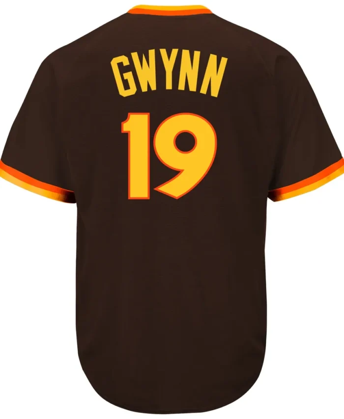 Tony Gwynn San Diego Padres Mitchell Ness Authentic Jersey- Brown
