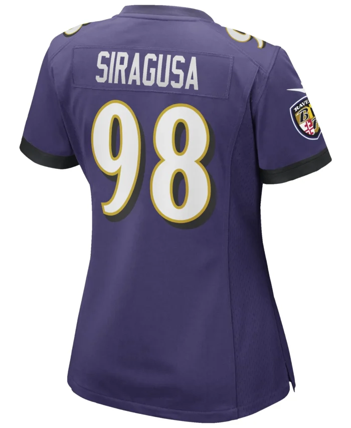 Tony Siragusa Baltimore Ravens Women's Game Retired Player Jersey - Purple