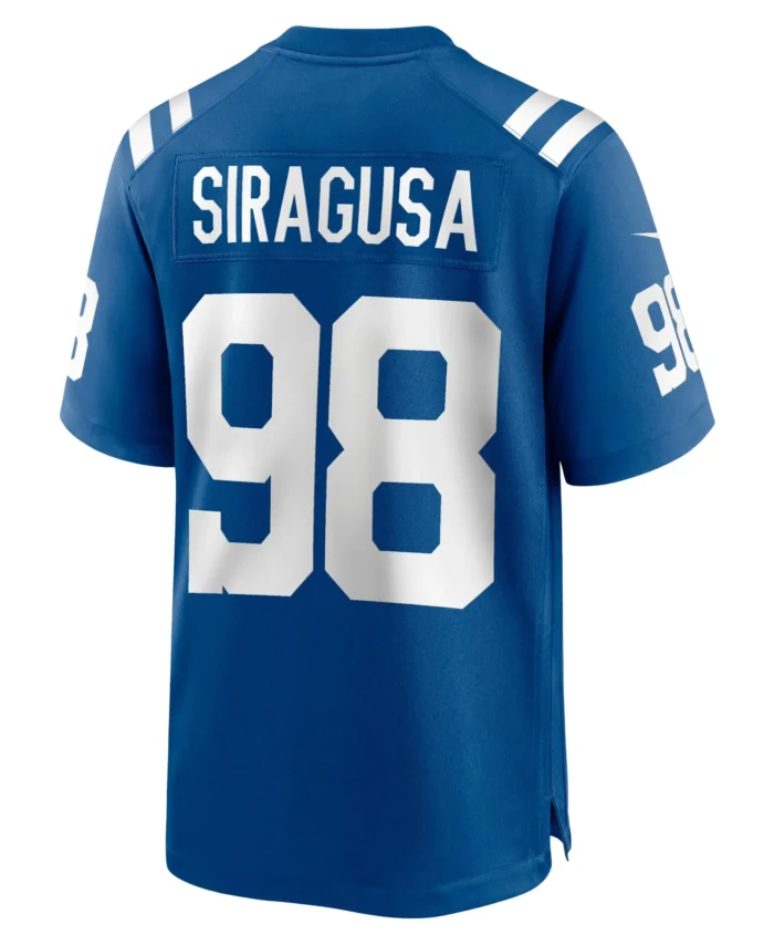 Tony Siragusa Indianapolis Colts Game Retired Player Jersey - Royal
