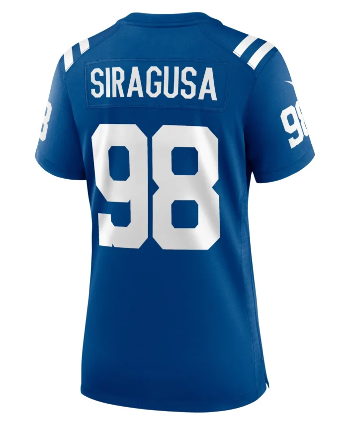 Tony Siragusa Indianapolis Colts Women's Game Retired Player Jersey - Royal