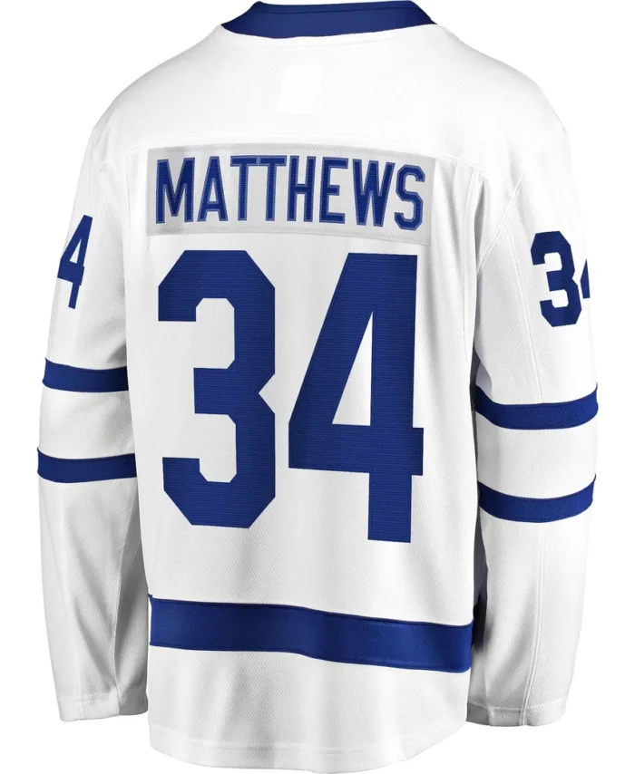 Toronto Maple Leafs Auston Matthews Fanatics Away Premier Breakaway Player Jersey - White