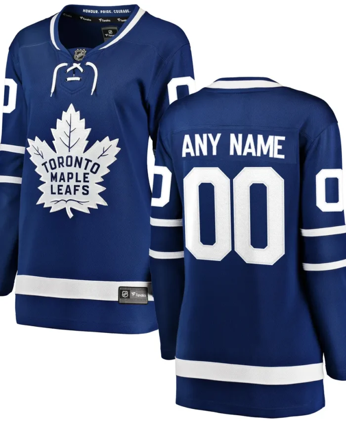 Toronto Maple Leafs Fanatics Women Home Breakaway Custom Jersey - Blue
