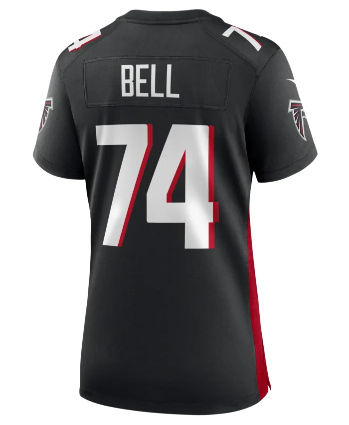 Travis Bell Atlanta Falcons Women's Team Game Jersey -  Black
