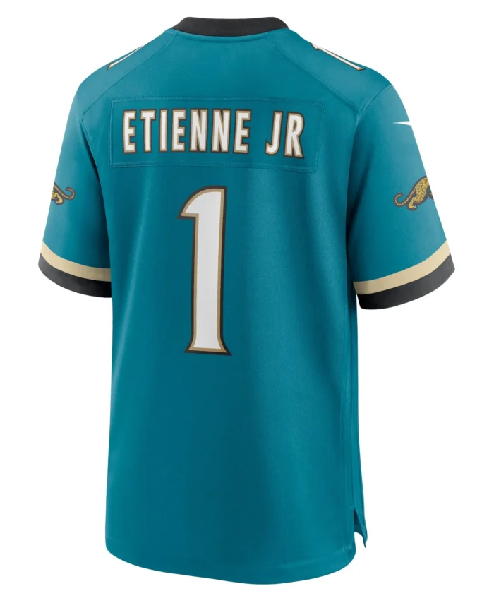Travis Etienne Jr Jacksonville Jaguars Prowler Throwback Player Game Jersey - Teal