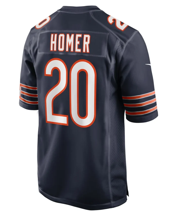 Travis Homer Chicago Bears Game Player Jersey - Navy